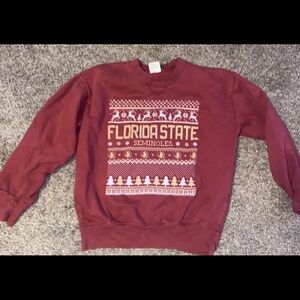 FL State Sweatshirt Youth Large (14/16) Winter Christmas